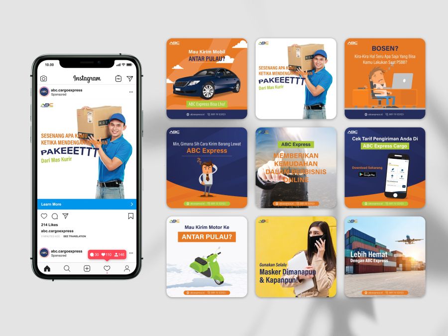 Jasa Desain Feed Instagram Profesional Murah Sribu